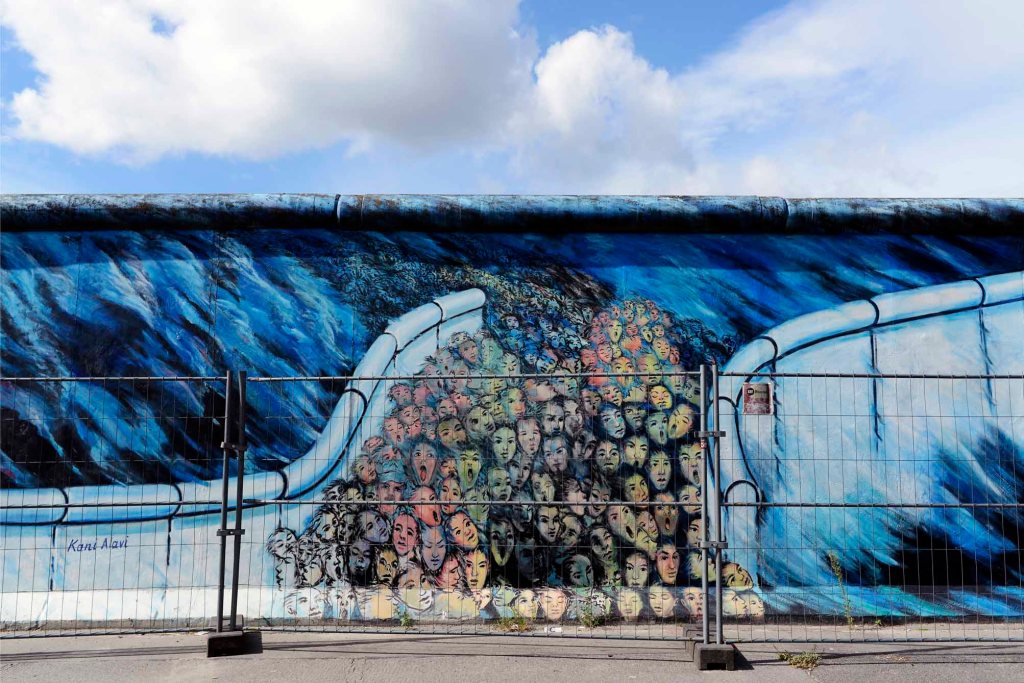 (E) El Muro de Berlín, gran reclamo turístico