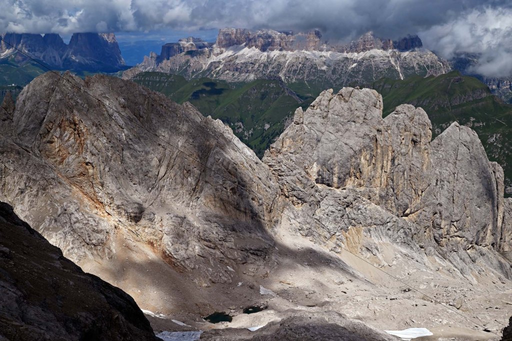 (L) Visita a la Marmolada, montaña más alta de las Dolomitas italianas (+ de 3.000&nbsp;m.)